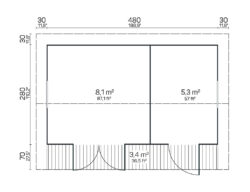 Pihamökki Annika, ovi ja ikkunat kaksinkertaisilla laseilla - Image 2