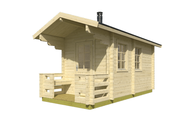 Pihasauna Piha-Tuuri 10 pukuhuoneella ja etuterassilla - Image 2