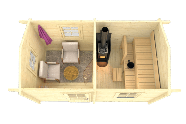 Valmissauna Piha-Tuuri 11 pukuhuoneella - Image 3