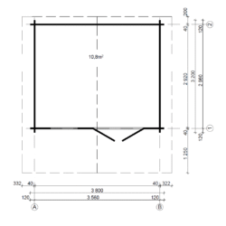 Pihamökki Mari A, ovi ja ikkunat kaksinkertaisilla laseilla - Image 3