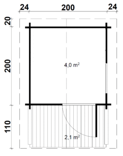 Valmis pihasauna Niklas etuterassilla - Image 4