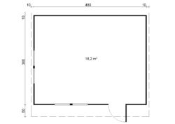 Pihamökki Daniel, ovi ja ikkunat kaksinkertaisilla laseilla - Image 2