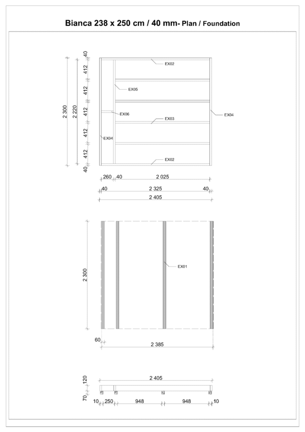 Saunaiglu Bianca, 1 huone 238 x 250 cm - Image 4