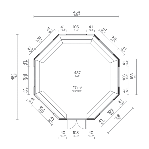 Dana_plaan-1 Huvimaja DANA 17 m² grillillä - Image 4
