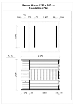 Tynnyrisauna Kerava 210 x 267 cm - Image 4
