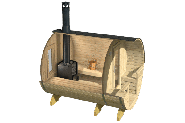 Tynnyrisauna Kerava 210 x 267 cm - Image 3