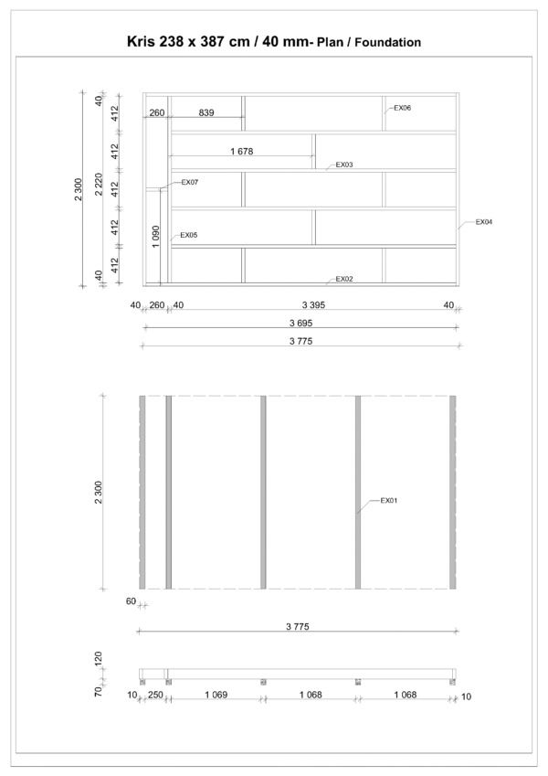 Saunaiglu Kris, 2 huonetta 238 x 387 cm - Image 4
