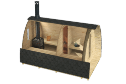 Saunaiglu Kris, 2 huonetta 238 x 387 cm - Image 3