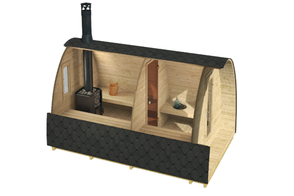 Saunaiglu Kris, 2 huonetta 238 x 387 cm - Image 3