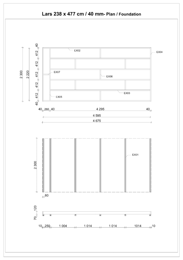 Lars Plaan_ Vundament Saunaiglu Lars, 2 huonetta 238 x 477 cm - Image 4