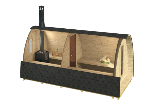 Lars_loige Saunaiglu Lars, 2 huonetta 238 x 477 cm - Image 3