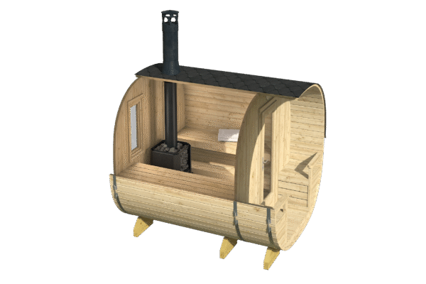 Tynnyrisauna Nokia 240 x 267 cm - Image 3