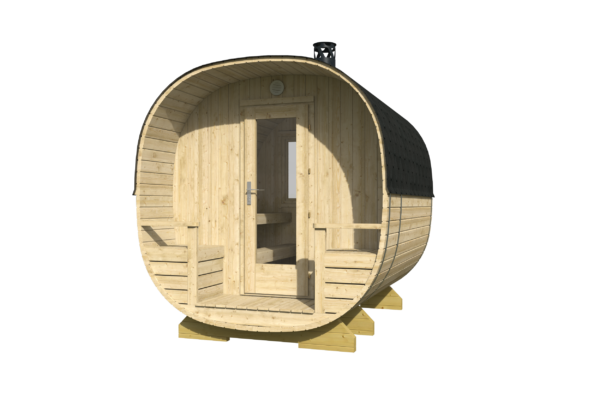 Tynnyrisauna Nokia 240 x 267 cm - Image 2