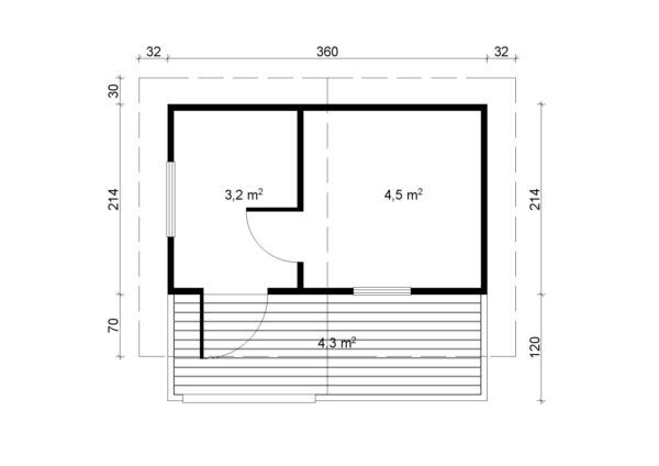 Pihasauna-Piha-Tuuri-12-70-mm-plaan-1 Valmissauna Piha-Tuuri 12 pukuhuoneella ja etuterassilla - Image 4