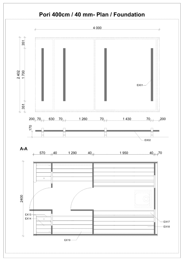 Tynnyrisauna Pori 240 x 400 cm - Image 4