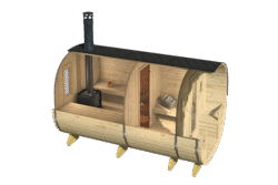 Tynnyrisauna Pori 240 x 400 cm - Image 3