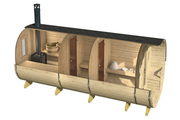 Tynnyrisauna Ruka 240 x 565 cm - Image 3