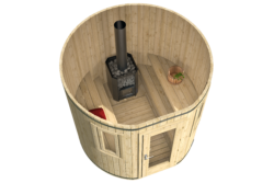 Pystytynnyrisauna Tornio Ø 240 cm - Image 3