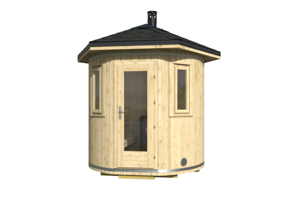 Torusaun_Tornio_w Pystytynnyrisauna Tornio Ø 240 cm - Image 2