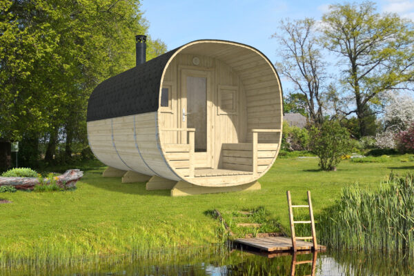 Tynnyrisauna Turku 240 x 447 cm - Image 3