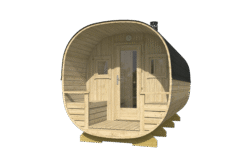 Tynnyrisauna Turku 240 x 447 cm - Image 2