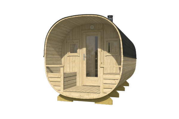 Tynnyrisauna Turku 240 x 447 cm - Image 2