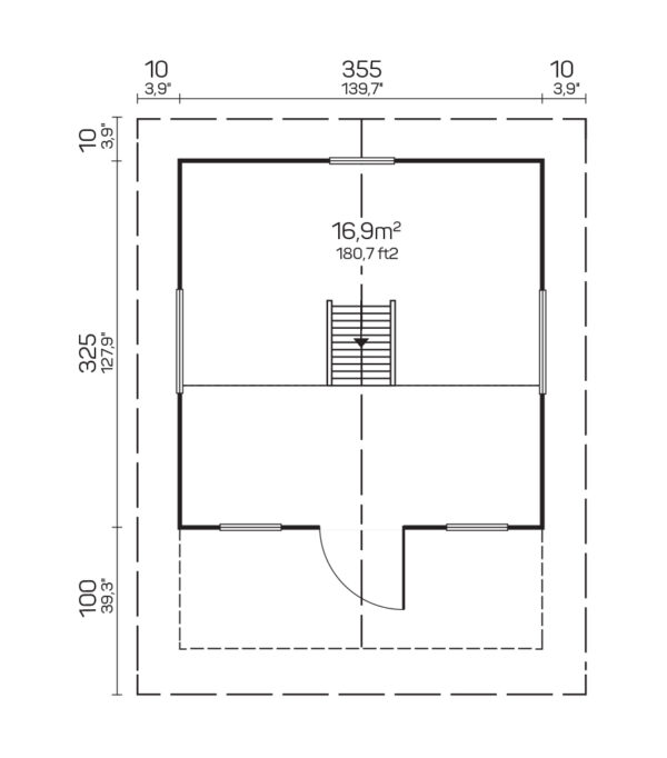 Makuuparvellinen Bunkie Alberta, ovi ja ikkunat kaksinkertaisilla laseilla - Image 4