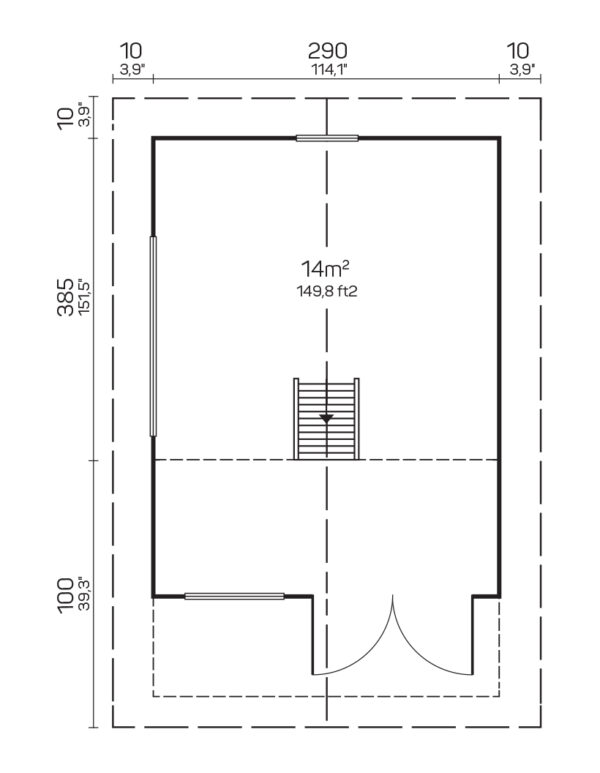 Makuuparvellinen Bunkie Hudson, ovi ja ikkunat kaksinkertaisilla laseilla - Image 4
