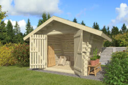 Hirsilato DAISY 6m2 rakomalli, vinot sivu- seinät