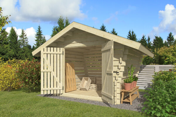 Hirsilato DAISY 6m2 rakomalli, vinot sivu- seinät - Image 1