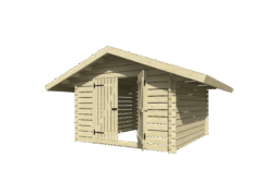 Hirsilato TOBIAS 10m2 rakomalli, suorat sivu- seinät - Image 2