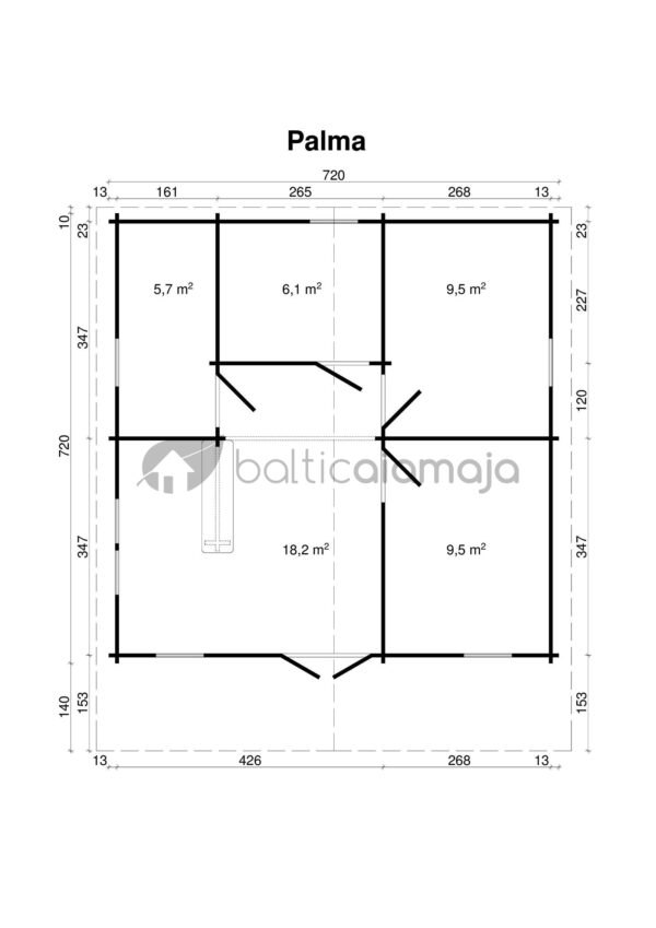 Höylähirsimökki Palma 52 m2 - Image 2