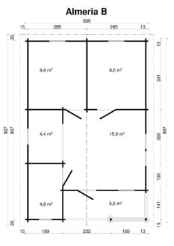 Höylähirsimökki Almeria B 50 m2 - Image 3
