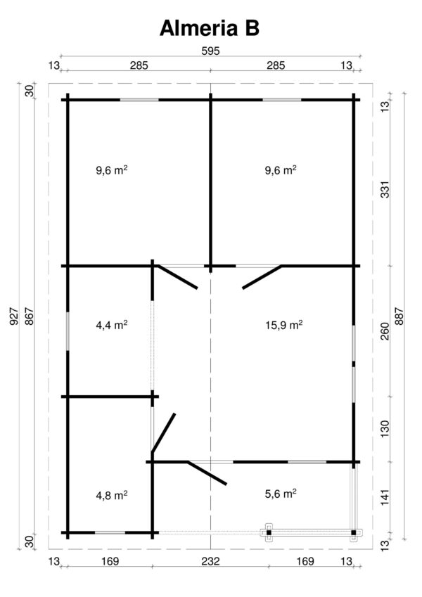 Höylähirsimökki Almeria B 50 m2 - Image 3