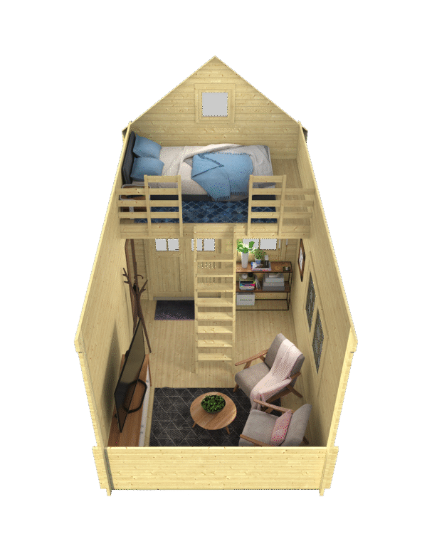 Makuuparvellinen Bunkie Hudson, ovi ja ikkunat kaksinkertaisilla laseilla - Image 3