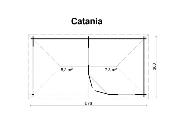 Pihamökki Catania, ovi ja ikkunat kaksinkertaisilla laseilla - Image 3