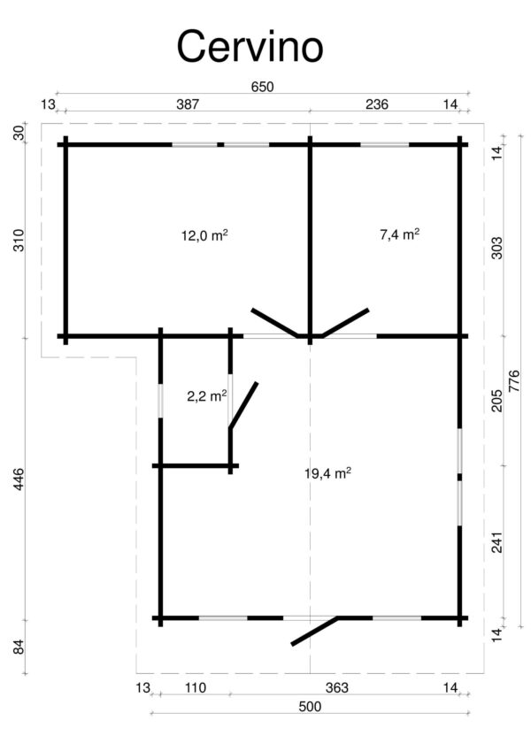 Höylähirsimökki Cervino 41 m2 - Image 3