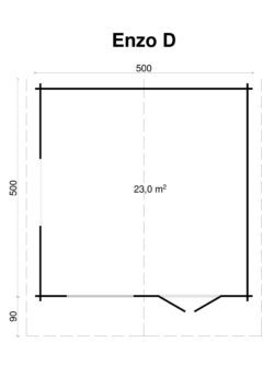 Pihamökki Enzo D, ovi ja ikkunat kaksinkertaisilla laseilla - Image 2