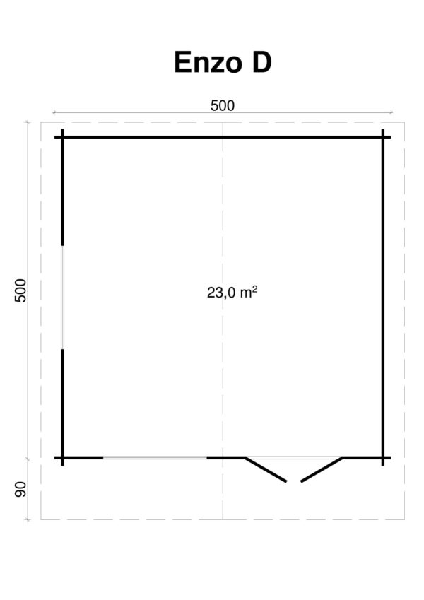 Pihamökki Enzo D, ovi ja ikkunat kaksinkertaisilla laseilla - Image 2