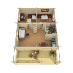 Höylähirsimökki Europa 60 m2 - Image 2