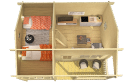 Makuuparvellinen pihamökki Falun B 70 - Image 3