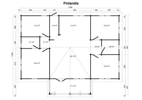 Höylähirsimökki Finlandia 130 m2 - Image 2