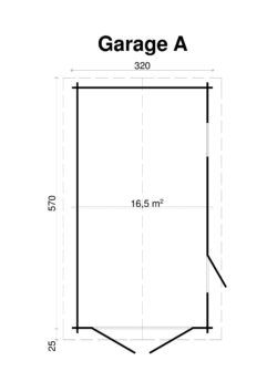 Autotalli A 70mm, ovi- ja ikkuna tuplalasilla - Image 2
