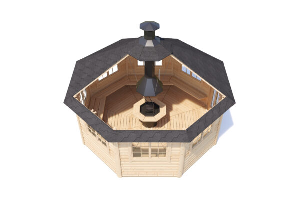 Gazebo-17-m2-DANA-cut Huvimaja DANA 17 m² grillillä - Image 3