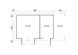 Pihamökki Gloria H-SD150 - Image 2