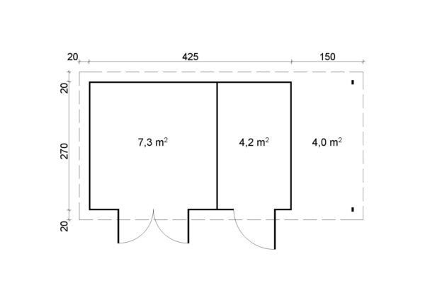 Pihamökki Gloria H-SD150 - Image 2