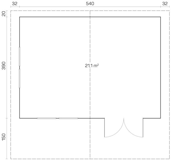 Pihamökki Göteborg D 70 mm - Image 2