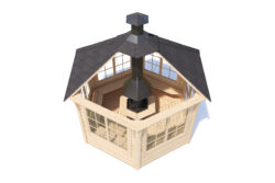 Huvimaja IRIS 9 m² isoilla ikku- noilla - Image 3