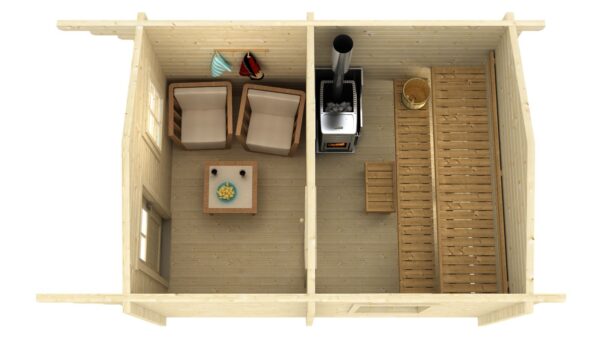 Pihasauna Joonas pukuhuoneella - Image 2