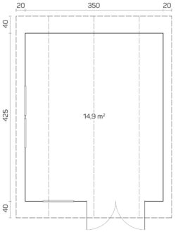 Pihamökki Kansas, ovi ja ikkunat kaksinkertaisilla laseilla - Image 3